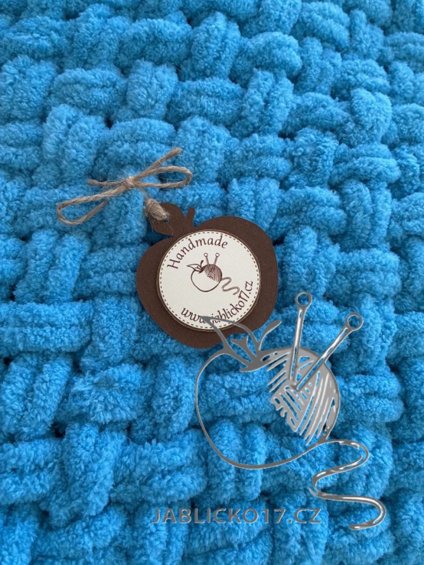 Deka ručně pletená cca 50x80 cm