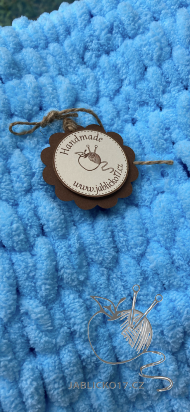 Deka ručně pletená na jednolůžko