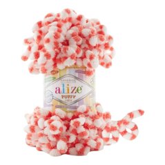 Puffy color pletení bez jehlic/háčku