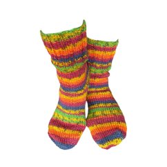 Ručně pletené ponožky na míru -  barevný melír