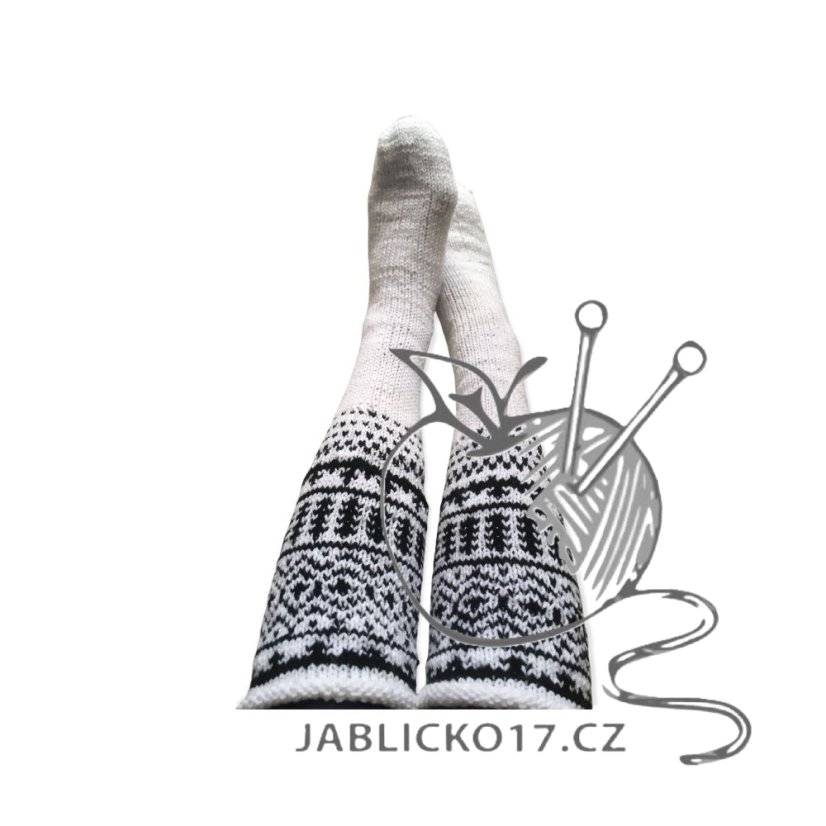 Ručně pletené podkolenky na míru