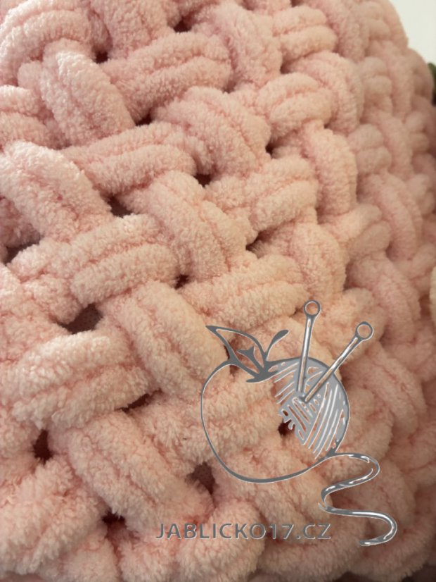 Deka ručně pletená na jednolůžko