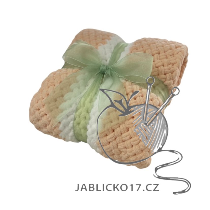 Deka ručně pletená cca 55x80 cm