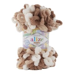 Puffy color pletení bez jehlic/háčku