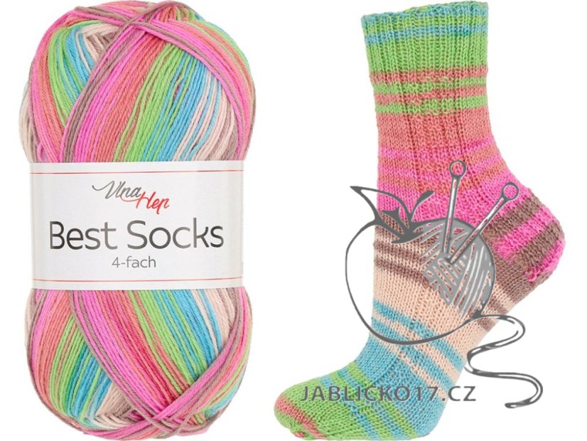 Best socks 4-fach Vlna-Hep Best socks 4-fach Vlna-Hep