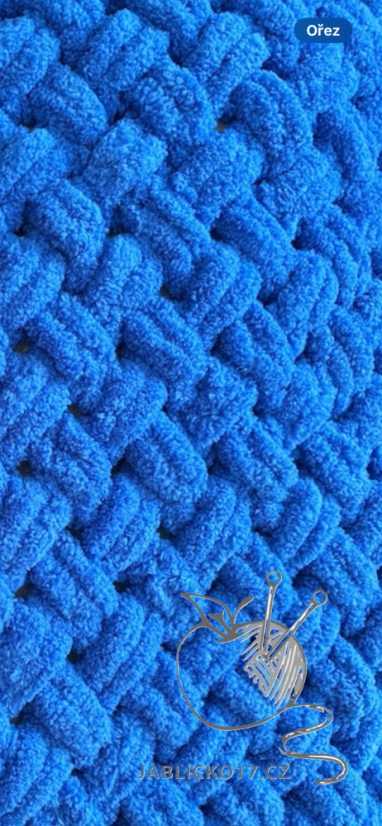 Deka ručně pletená na jednolůžko