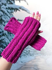 Návleky na ruce ručně pletené