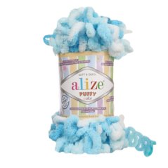 Puffy color pletení bez jehlic/háčku