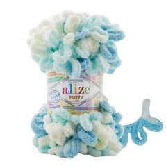 Puffy color pletení bez jehlic/háčku