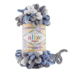 Puffy color pletení bez jehlic/háčku