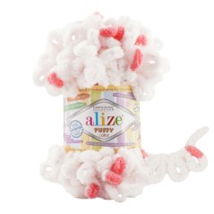 Puffy color pletení bez jehlic/háčku