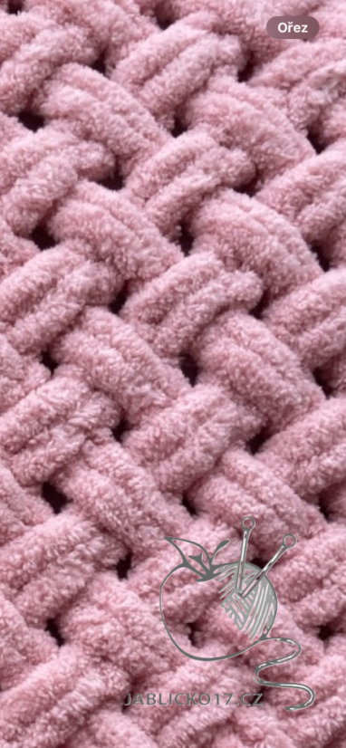 Deka ručně pletená na jednolůžko