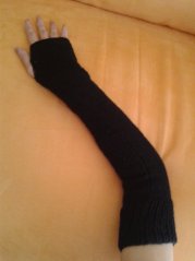 Návleky na ruce ručně pletené dlouhé