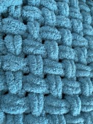 Deka ručně pletená na jednolůžko