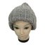 Čepice ručně pletená šedá