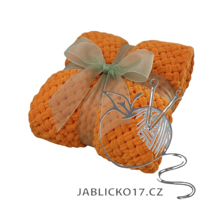 Deka ručně pletená cca 55x80 cm