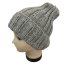 Čepice ručně pletená šedá