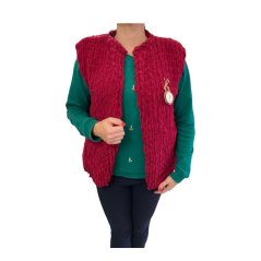 Ručně pletená vesta