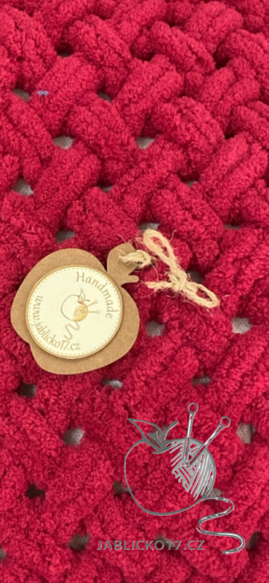 Deka ručně pletená na jednolůžko