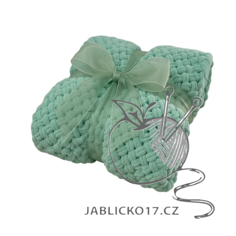 Deka ručně pletená cca 55x80 cm