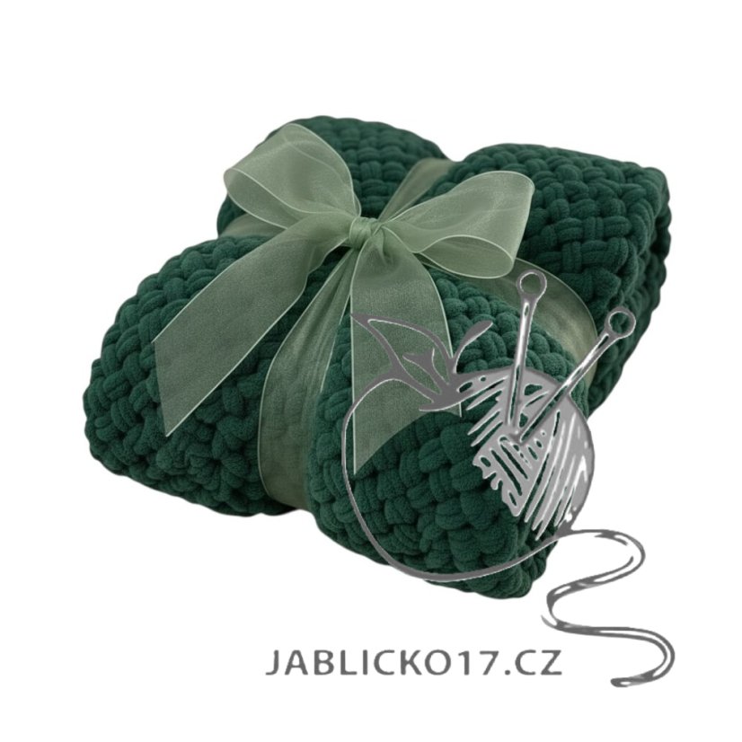 Deka ručně pletená cca 55x80 cm Deka ručně pletená cca 55x80 cm