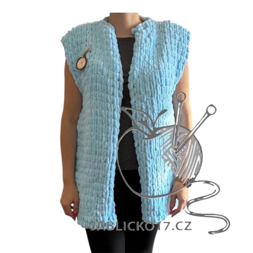 Ručně pletená vesta