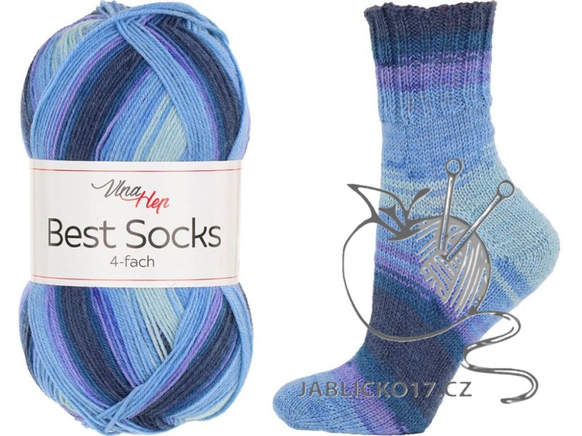 Best socks 4-fach Vlna-Hep Best socks 4-fach Vlna-Hep