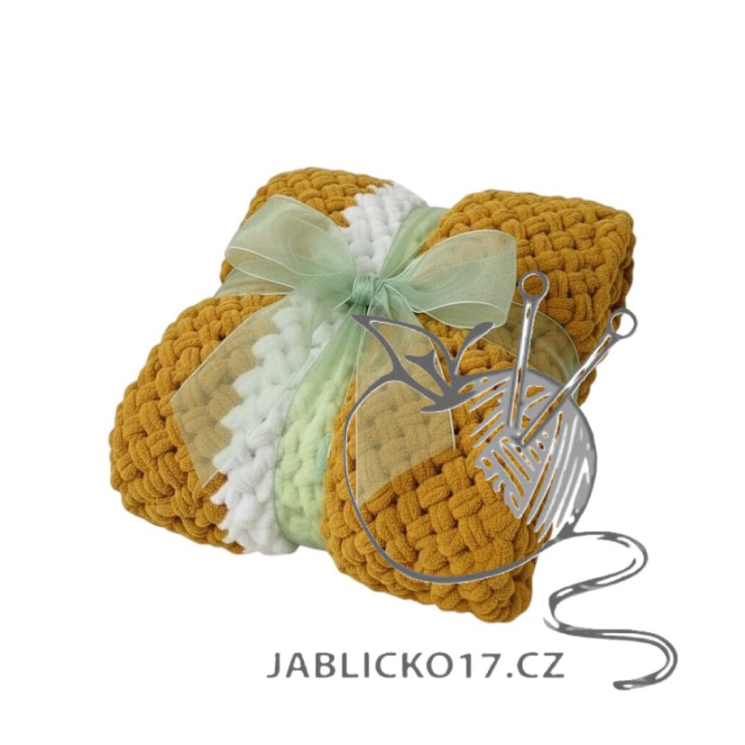 Deka ručně pletená cca 55x80 cm