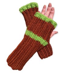 Návleky na ruce ručně pletené