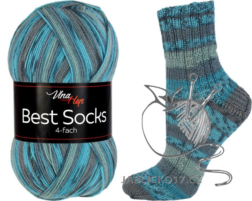 Best socks 4-fach Vlna-Hep Best socks 4-fach Vlna-Hep