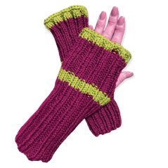 Návleky na ruce ručně pletené