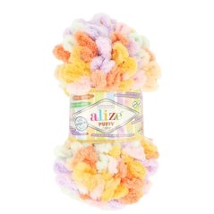 Puffy color pletení bez jehlic/háčku