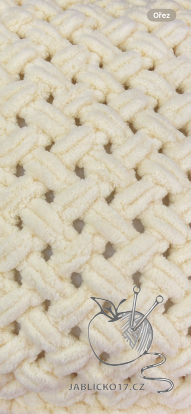 Deka ručně pletená na jednolůžko