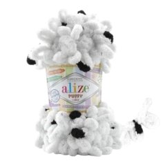 Puffy color pletení bez jehlic/háčku