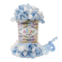 Puffy color pletení bez jehlic/háčku