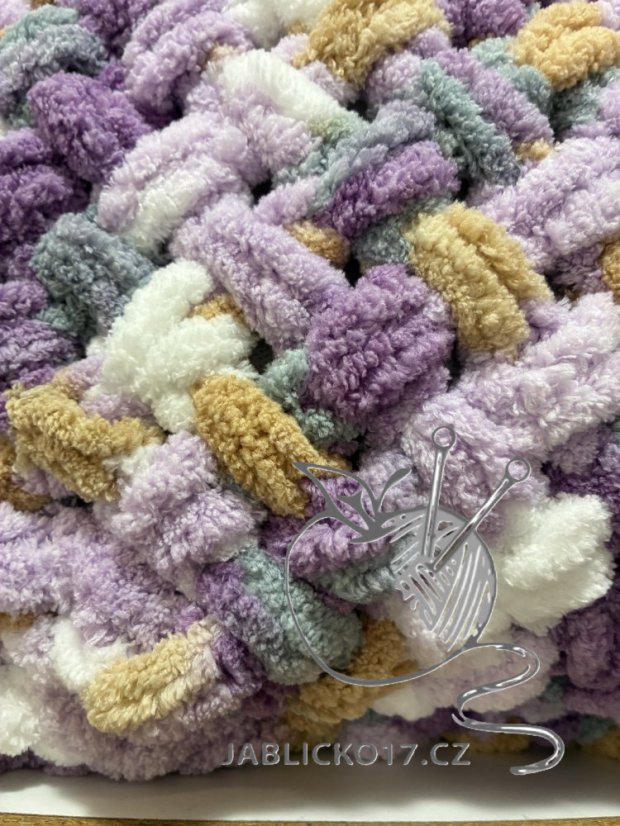 Deka ručně pletená na jednolůžko