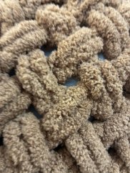 Deka ručně pletená na jednolůžko