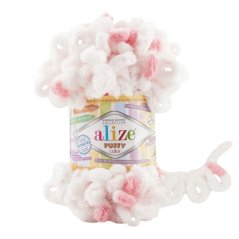 Puffy color pletení bez jehlic/háčku