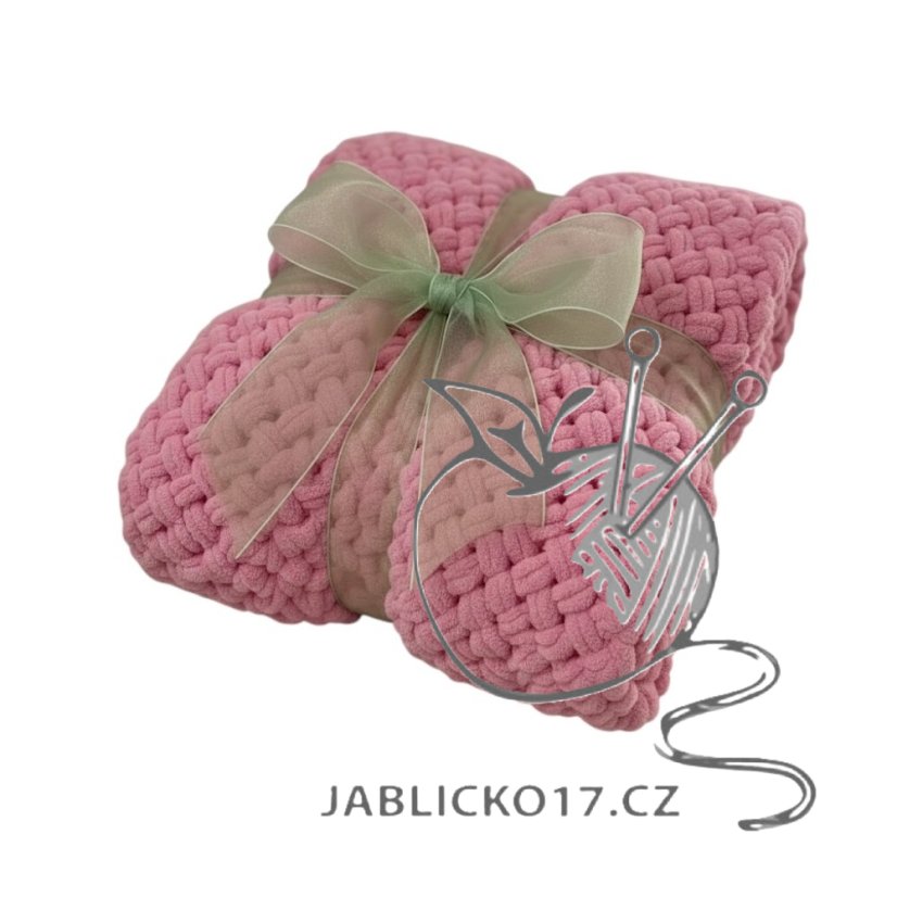 Deka ručně pletená cca 55x80 cm