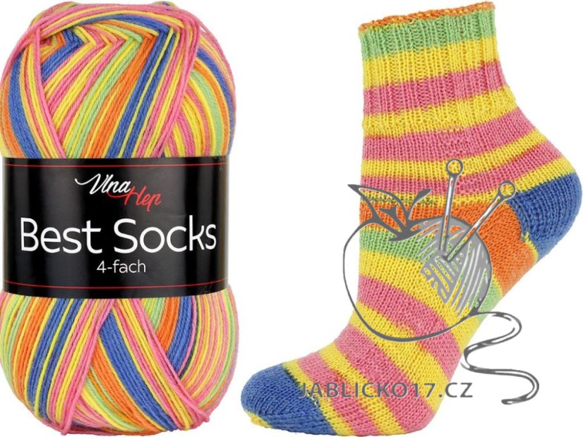 Best socks 4-fach Vlna-Hep Best socks 4-fach Vlna-Hep