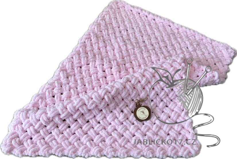 Deka ručně pletená cca 55x80 cm