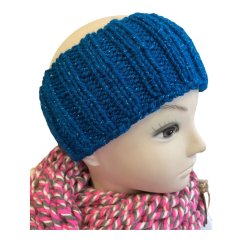 Čelenka ručně pletená třpytky