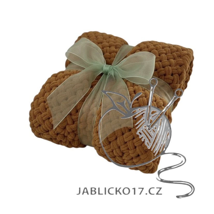 Deka ručně pletená cca 55x80 cm