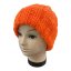 Čepice ručně pletená oranžová