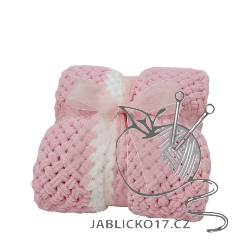 Deka ručně pletená cca 55x80 cm Deka ručně pletená cca 55x80 cm