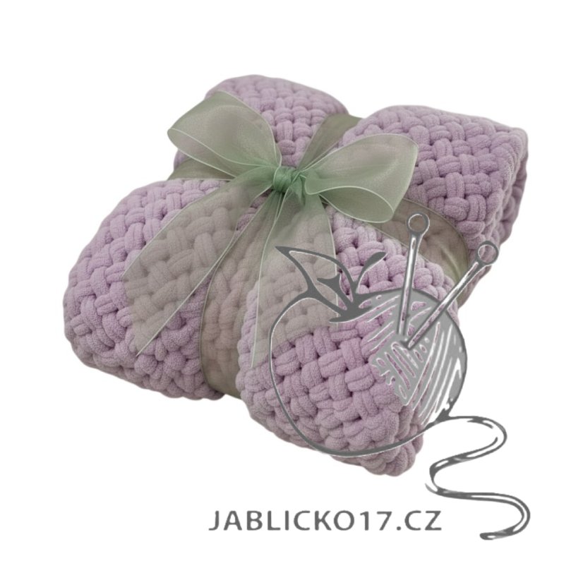 Deka ručně pletená cca 55x80 cm Deka ručně pletená cca 55x80 cm