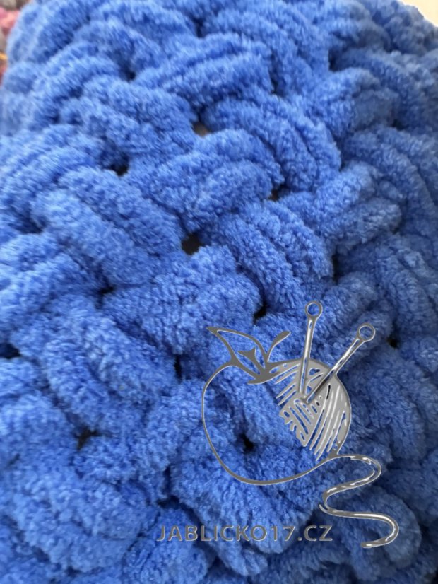 Deka ručně pletená na jednolůžko