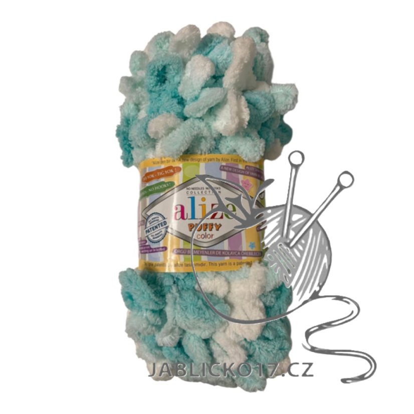 Puffy color pletení bez jehlic/háčku