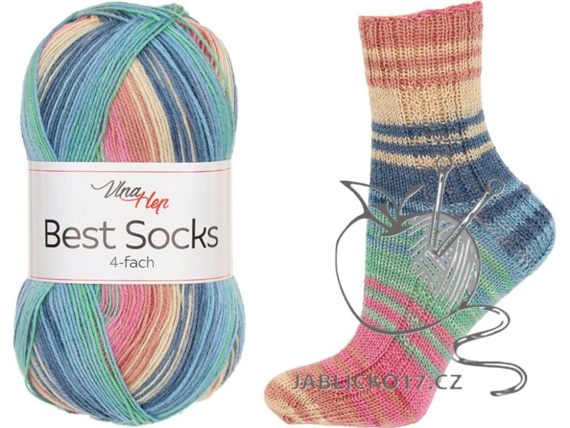 Best socks 4-fach Vlna-Hep Best socks 4-fach Vlna-Hep