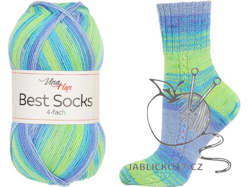 Best socks 4-fach Vlna-Hep Best socks 4-fach Vlna-Hep